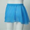 VernLan Girls Basic Classic Ballet Dance Chiffon Wrap Skirt with Tie Waist Skate Over Scarf Skirt Gymnastic Dancewear A Blue 3-4 Years view 3