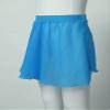 VernLan Girls Basic Classic Ballet Dance Chiffon Wrap Skirt with Tie Waist Skate Over Scarf Skirt Gymnastic Dancewear A Blue 3-4 Years view 4