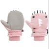 Century Star Winter Lined Fleece Toddler Mittens Waterproof Snow Mittens for Toddler Girls Boys Kids Snow Gloves Ski Whale Pink 5-10T view 2