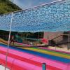 Sunscreen Camouflage Net, Military Hunting Camo Net, Outdoor Party Decoration, Pergola Garden Shade Net, Camouflage Netting Blue, 22m 35m 55m 33m 46m,Blue-4x5m(13.116.4ft) view 2