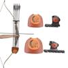 AMEYXGS Archery Traditional Arrow Quiver 4/6 Tubes Strap on Arrow Quiver Slide on Quiver Recurve Bow Longbow Arrow Holder Outdoor Hunting Shooting Accessory (Small) view 1