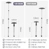ToVii Golf Travel Bag Support Pole, Telescopic Golf Travel Bag Support System Aluminum Alloy Golf Support Rod and Hexagon Anti-Impact Support Top, Golf Club Travel Support Protection (Black) view 3