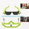 KORIKAHM Adjustable Lat Pull down Bar, Cable Machine Attachments for Gym, Home Gym Fitness T-bar Row Pulldown Attachments, Lat Pull Down Machine Wide Grip Neutral Grip Handle (SP-PADDLE GRIP) view 3