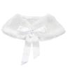 BXT Flower Girls Faux Fur Princess Cape Winter Warm Shoulder Wrap Ribbon Ties Wedding Birthday Party Dress Costume view 1
