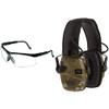 Howard Leight by Honeywell Genesis Sharp-Shooter Shooting Glasses, Clear Lens (R-03570) R-02526 by Honeywell Impact Sport Sound Amplification Electronic Shooting Earmuff, MultiCam view 1