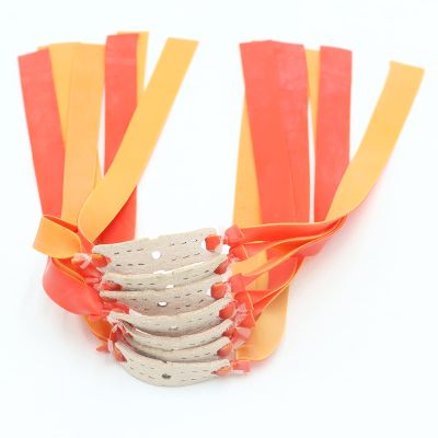 20 Pcs rubber bands for slingshot Length 25cm rubber latex rubber bands drawstrings for slingshot slingshot spare rubber bands drawstrings flat slingshot rubber bands sling accessories hunting (RED)