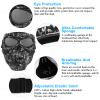 Flantor Spooky Skull Face Mask for Airsoft Paintball Motor Racing Polarized Lens (Skull Black) view 3