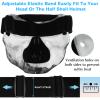 Flantor Spooky Skull Face Mask for Airsoft Paintball Motor Racing Polarized Lens (Skull Black) view 4
