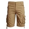 Loose Fit Summer Cargo Shorts for Men Outdoor Cotton Twill Shorts with Zipper Multi Pocket Casual Lightweight Shorts (Khaki,32) view 1