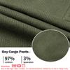 TLAENSON Boys Joggers Cargo Pants for Kids Drawstring Elastic Waist Cotton Twill Jogging School Pant Army Green view 4