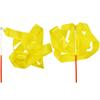 FAZHBARY 2 Pack Yellow Rhythmic Gymnastics Wands Praise Dancing Streamers for Baton Twirling Talent Shows Artistic Dancing view 1