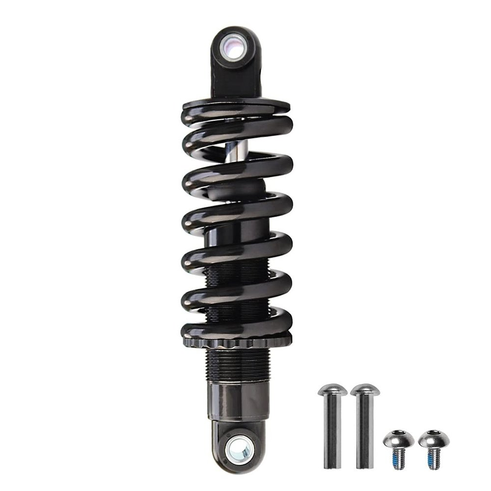 WHQ Bike Spring Shock Absorbers 125mm 150mm 165mm 190mm Mountain Bicycle Downhill Rear Shock for MTB XC Electric Bicycle (Pounds : 350lbs, Size : 125mm)
