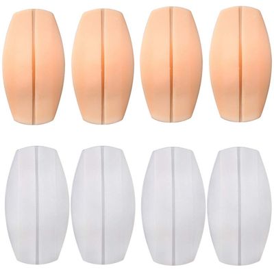 FOMIYES portable Belt Bra Strap Holder Bra Strap Pads, 4 Pair Womens Soft Silicone Bra Strap Cushions Holder Non- Slip Shoulder Protectors Pads Anti-Slip Bra Cushions Bra Strap Holder