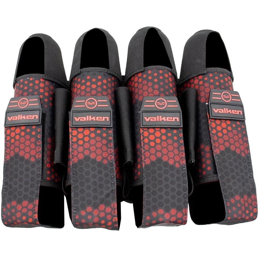 Valken Paintball Fate GFX 4+3 Harness (Digi Tiger Red)