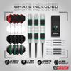 RED DRAGON Darts - Axis 24 Gram Green Tungsten Darts Set with Flights, Shafts (Stems) and Wallet view 2