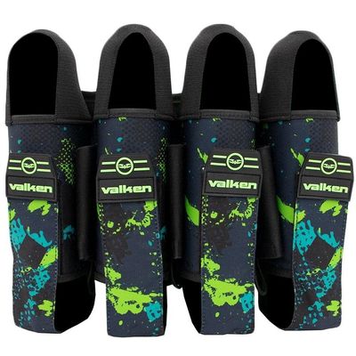 Valken Paintball Fate GFX 4+3 Harness (Green Abstract)