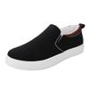 Mens Casual Walking Shoes Slip on Loafers Leisure Flat Canvas Sneakers Black view 1