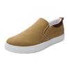 Mens Casual Walking Shoes Slip on Loafers Leisure Flat Canvas Sneakers Khaki view 1