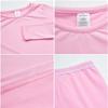 Rene Rofe Girls Performance Thermal Underwear Set - 4 Piece Cozy Fleece Long Johns Base Layer Set for Girls, Size 4T, Pink/Lavender view 3