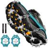 Crampons Ice Cleats Traction Snow Grips for Boots Shoes Women Men Anti Slip 19 Stainless Steel Spikes Safe Protect for Hiking Fishing Walking Climbing Mountaineering view 1