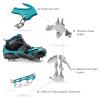 Crampons Ice Cleats Traction Snow Grips for Boots Shoes Women Men Anti Slip 19 Stainless Steel Spikes Safe Protect for Hiking Fishing Walking Climbing Mountaineering view 3