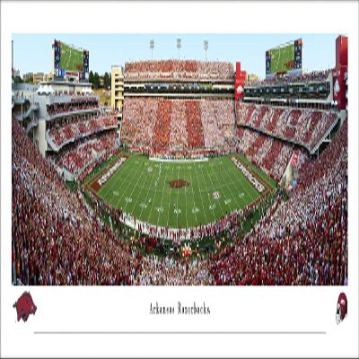 Arkansas Razorbacks Football - Unframed 40 x 13.5 Poster by Blakeway Panoramas