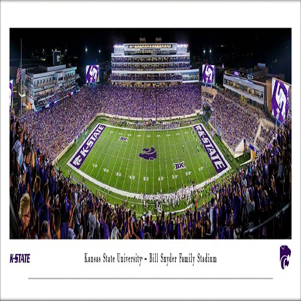 Kansas State Wildcats Football - Unframed 40 x 13.5 Poster by Blakeway Panoramas