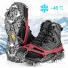 Crampons Ice Cleats Traction Snow Grips for Boots Shoes Women Men Anti Slip 19 Stainless Steel Spikes Safe Protect for Hiking Fishing Walking Climbing Mountaineering view 2