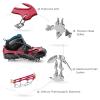 Crampons Ice Cleats Traction Snow Grips for Boots Shoes Women Men Anti Slip 19 Stainless Steel Spikes Safe Protect for Hiking Fishing Walking Climbing Mountaineering view 3