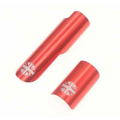 London Craftwork Aluminium Rear Triangle Frame Protector Set for Brompton in RED