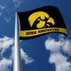 Rico Industries NCAA Iowa Hawkeyes Black with Gold Stripe 3' x 5' Banner Flag Single Sided - Indoor or Outdoor - Home Dcor view 3