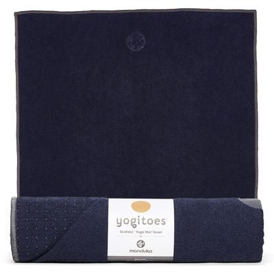 Manduka unisex adult Yoga Yogitoes Towel, Midnight, 79 x 24 US