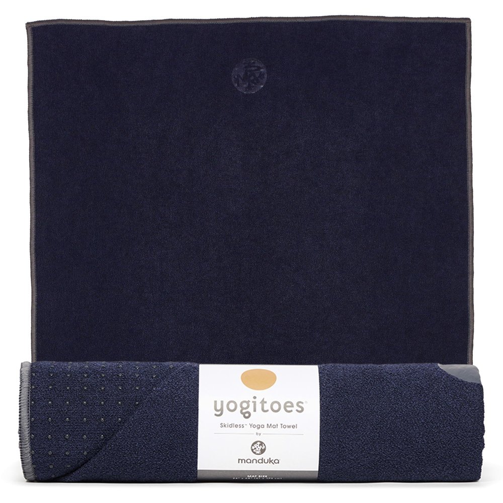 Manduka unisex adult Yoga Yogitoes Towel, Midnight, 79 x 24 US