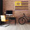 Rico Industries NBA Basketball Los Angeles Lakers Stars and Stripes 3' x 5' Banner Flag Single Sided - Indoor or Outdoor - Home Dcor view 2