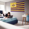 Rico Industries NBA Basketball Los Angeles Lakers Stars and Stripes 3' x 5' Banner Flag Single Sided - Indoor or Outdoor - Home Dcor view 4