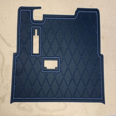 APEX Golf Cart Mats | EZGO | Models: TXT, Valor, EX1, Express S4, & Cushman (Dark Gray/Light Gray, Pinline)