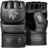WAMM Sports MMA Gloves - for Men & Women - MAXForce EVE Anti-Injury Shock Absorb Boxing Gloves - POWERFlex Kickboxing Gloves - Half Finger, Open Palm for Mua, Sparring, Punching Bag (Small/Medium) view 1