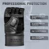WAMM Sports MMA Gloves - for Men & Women - MAXForce EVE Anti-Injury Shock Absorb Boxing Gloves - POWERFlex Kickboxing Gloves - Half Finger, Open Palm for Mua, Sparring, Punching Bag (Small/Medium) view 2