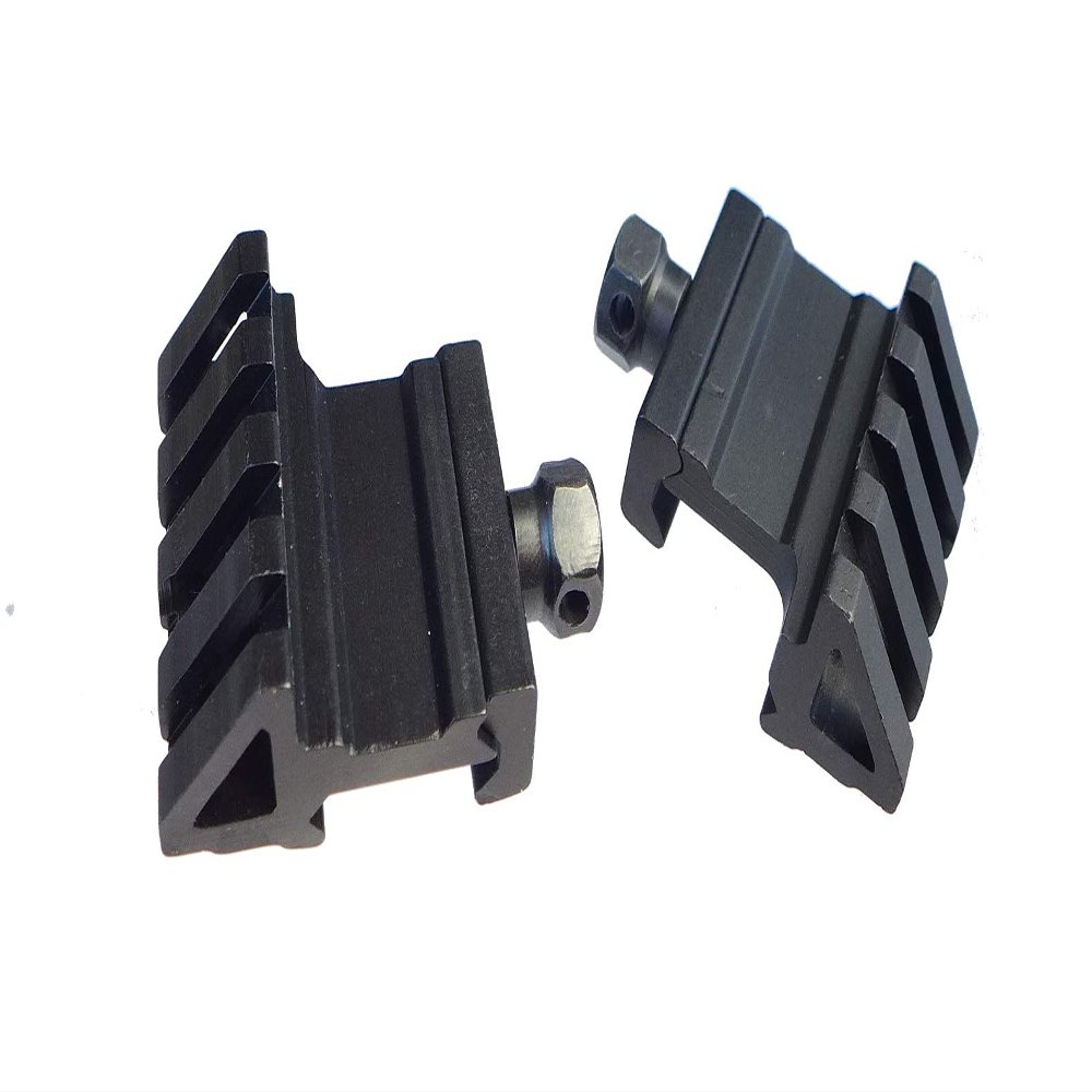 TufForce 45 Angle Mount, 2 Pcs Set, for Laser, Flashlight or Front Sight ... 4 Slots, 45mm / 1.8" Long, MT-45D3