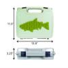 COLDWATER FLY FISHING - Huge Size Saltwater Streamer Fly Box with Silicon Drying Patch On Outside view 3