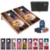 Tailgating Pros Regulation Cornhole Boards Flag Set - Includes 8 Bean Bags, Carrying Cases, and 4'x2' Corn Hole Toss Game view 1
