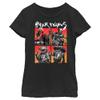 Girl's Star Wars: Visions Anime Character Squares T-Shirt - Black - Medium view 1