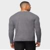 32 DEGREES Mens Midweight Ultra Soft Thermal Waffle Baselayer Crew Neck Long Sleeve Top, Charcoal Heather, Medium view 4