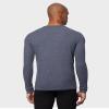 32 DEGREES Mens Midweight Ultra Soft Thermal Waffle Baselayer Crew Neck Long Sleeve Top, Stormy Night Heather, Small Blue view 4