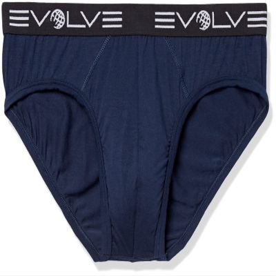 EVOLVE Men's Stretch Luxe 3 Pack No Show Briefs