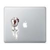 Ivybee Decals Adorable White Pit Bull Color Printed Vinyl Decal 2 Inches view 2