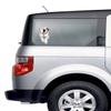 Ivybee Decals Adorable White Pit Bull Color Printed Vinyl Decal 2 Inches view 3