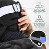 Retrospec Comstock Ski Helmet - Snowboard Helmet for Adults & Youth - Adjustable Fit with Protective Shell and Breathable Vents for Men, Women, Boys & Girls view 4