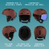Retrospec Comstock Ski Helmet - Snowboard Helmet for Adults & Youth - Adjustable Fit Snow Helmet with Protective Shell and Breathable Vents for Men, Women, Boys & Girls view 2