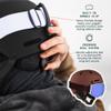 Retrospec Comstock Ski Helmet - Snowboard Helmet for Adults & Youth - Adjustable Fit Snow Helmet with Protective Shell and Breathable Vents for Men, Women, Boys & Girls view 4